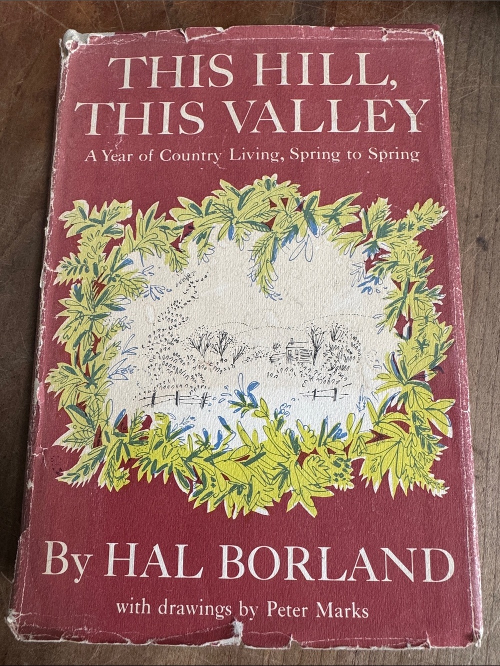 Vintage 1957 - This Hill, This Valley - Hal Borland - hardcover book